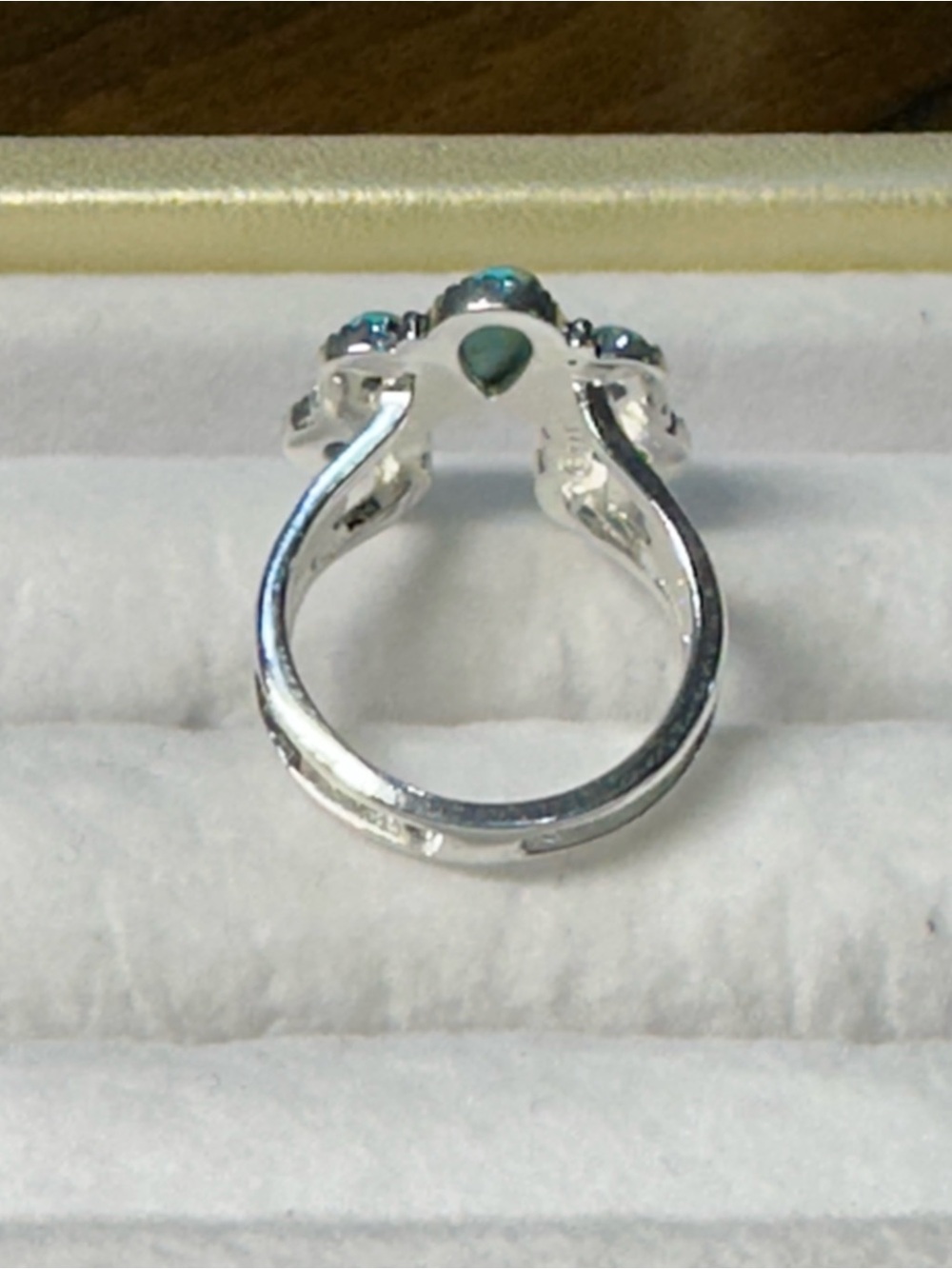 New Barse Sterling Silver Genuine Turquoise ring.  Sz 7 - Picture 4 of 5